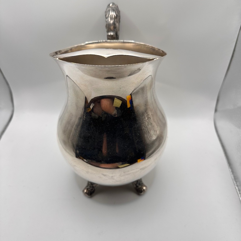 Vintage FB Rogers Silver Co Footed Water Pitcher Ice Guard 3707 Silverplate - Picture 2 of 9